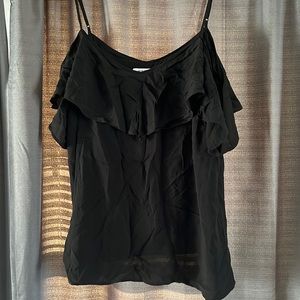 XL Old Navy Cold Shoulder Black Shirt